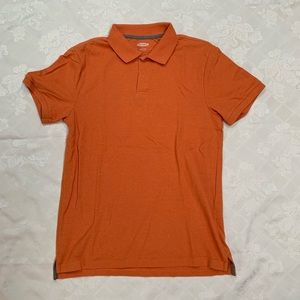 Orange polo shirt